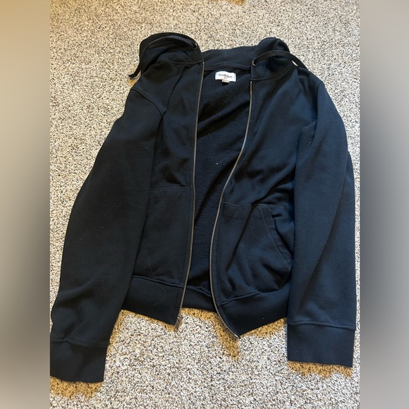 target goodfellow + co men’s black zip up hoodie - Picture 3 of 4